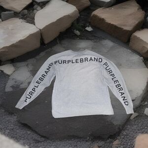 Purplebrand White Long Sleeve Shirt (Sz-Xs)